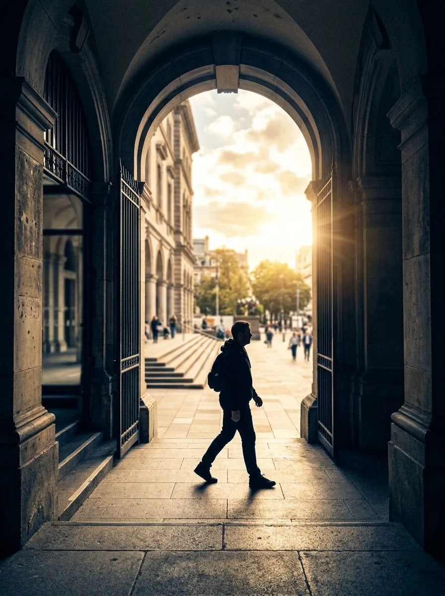 Walking out